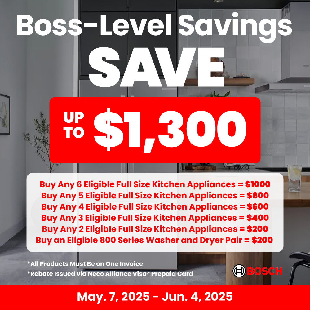 Bosch NECO Buy More, Save More up to $1,300