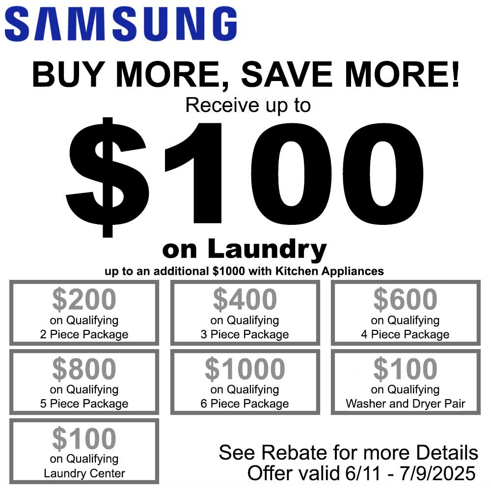 Samsung NECO Buy More Save More on Laundry Center and Packages - June 2025