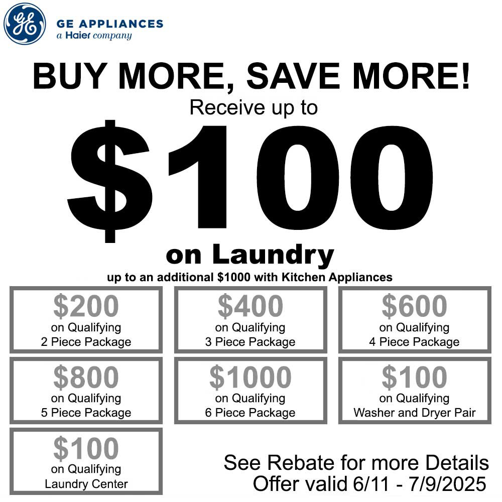 GE NECO Buy More Save More on Laundry = June 2025