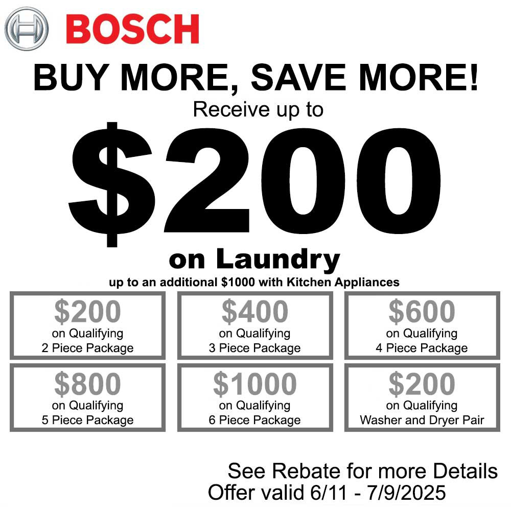 Bosch NECO Buy More Save More on Laundry Packages - June 2025