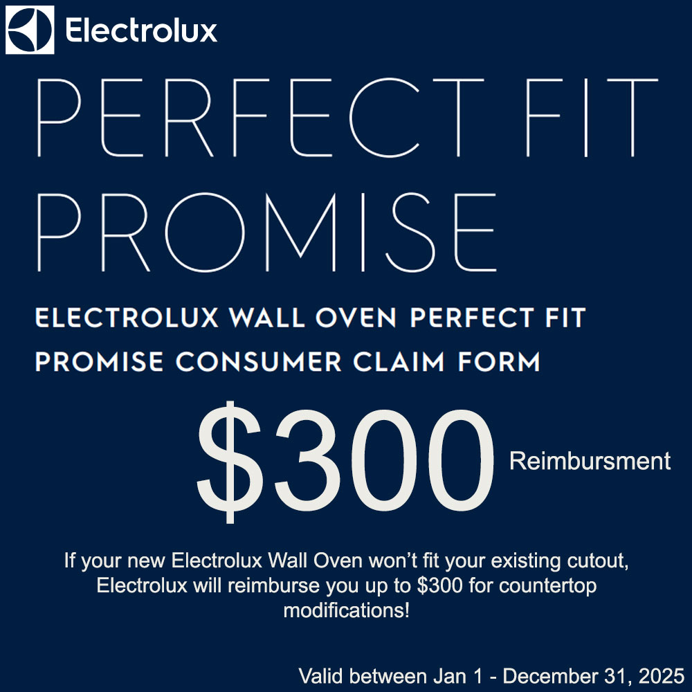 Electrolux  Wall Oven Perfect Fit Promise - Save $300