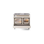 ILVE_UND40FNMPAWB_Nostalgie_II_40"_Dual_Fuel_Range_drawer_opened