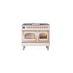 ILVE_UND40FNMPAWP_Nostalgie_II_40"_Dual_Fuel_Range_front_view