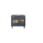 ILVE_UND40FNMPBGBLP_Nostalgie_II_40"_Dual_Fuel_Range_front_view