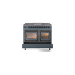 ILVE_UND40FNMPBGBLP_Nostalgie_II_40"_Dual_Fuel_Range_drawer_opened