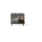 ILVE_UND40FNMPBGG_Nostalgie_II_40"_Dual_Fuel_Range_side_oven_door_opened