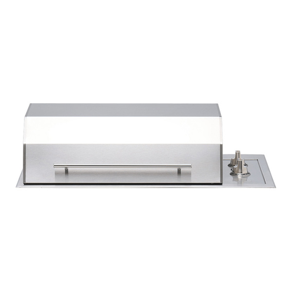 Kenyon B70416 Texan Electric Grill with Knob, Single Piece Lid, 240 Volts, Mounting Holes