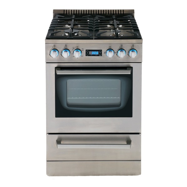 Avanti DGR24P3S Elite Series 24 inch Freestanding Gas Range, in Stainless Steel