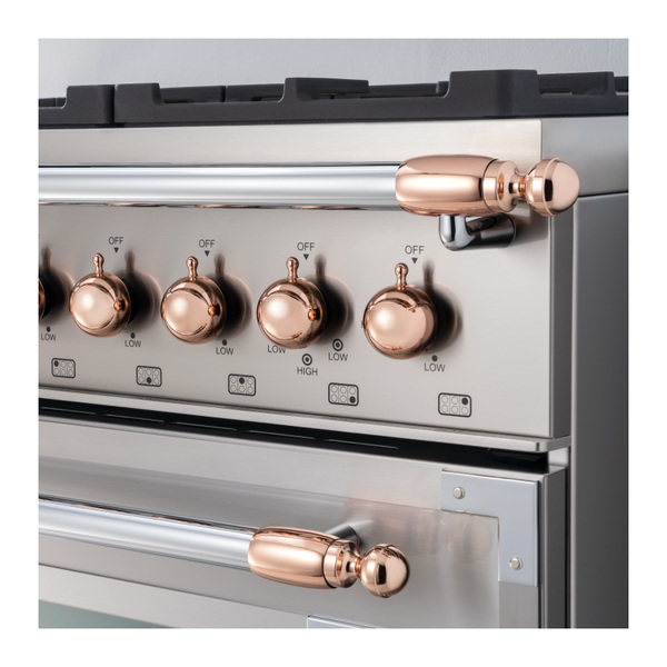 Bertazzoni DSHERTKHPC Knobs and Handle Terminals for Heritage Range and Range Hood (Copper)