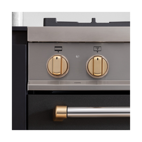 Bertazzoni DSMASDKSG Master Series Dual Fuel Knob Décor Set - 12 Knobs (Gold)