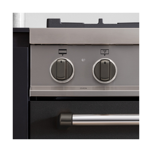Bertazzoni DSMASIKSB Master Series Induction Knob Décor Set - 11 Knobs (Black Nickel)
