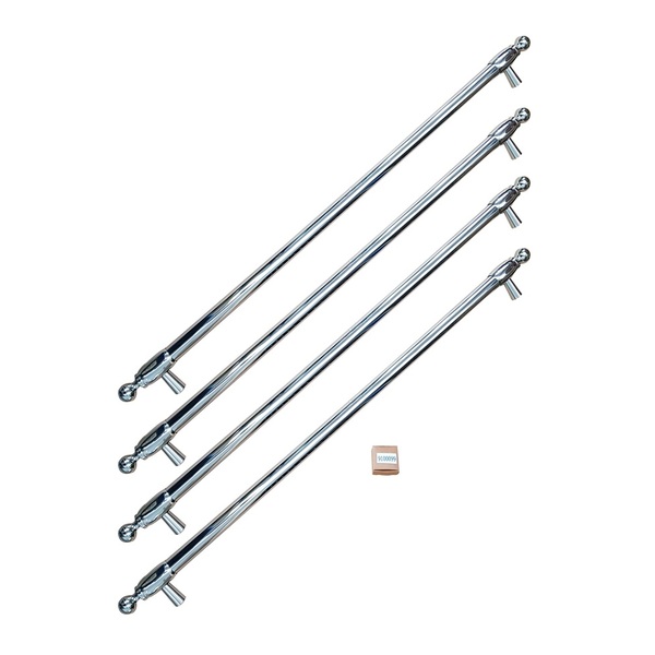 Bertazzoni HK36HERFDX Handle Kit for 36 inch French Door Refrigerator - Heritage Series