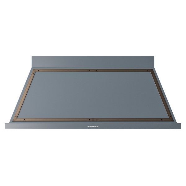 ILVE UANB60BGB Nostalgie II Noblesse 60 inch Range Hood (Blue Grey, Burnished)