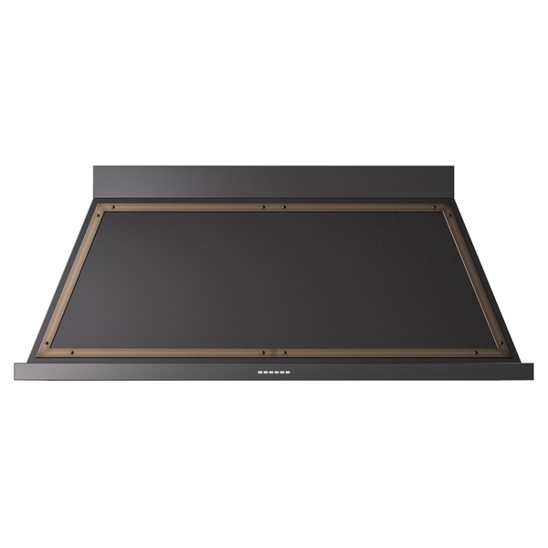 ILVE UANB60BKB Nostalgie II Noblesse 60 inch Range Hood (Glossy Black, Burnished)