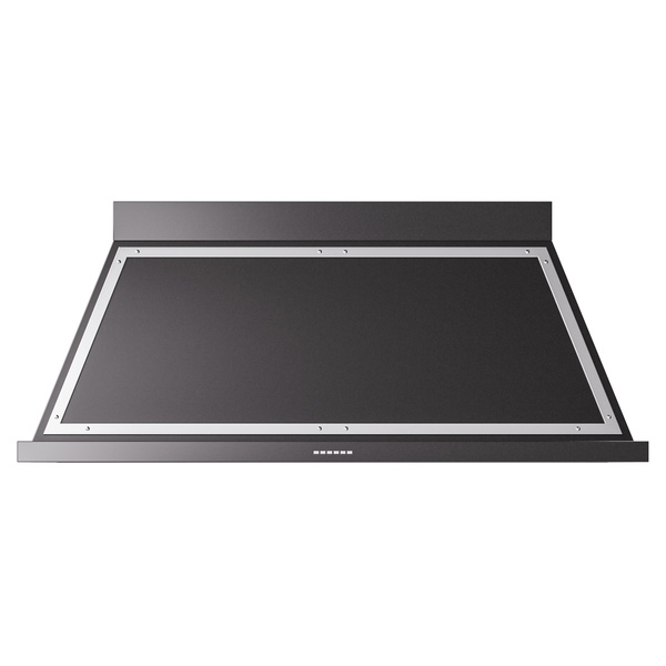 ILVE UANB60BKC Nostalgie II Noblesse 60 inch Range Hood (Glossy Black, Chrome)