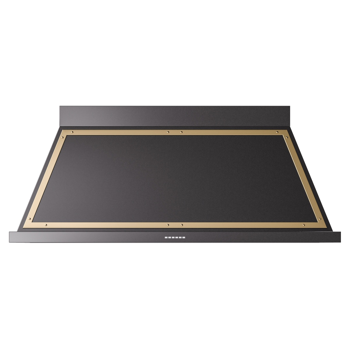 ILVE UANB60BKG Nostalgie II Noblesse 60 inch Range Hood (Glossy Black, Brass)