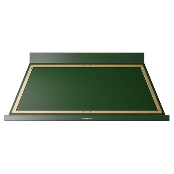 ILVE UANB60EGG Nostalgie II Noblesse 60 inch Range Hood (Emerald Green, Brass)