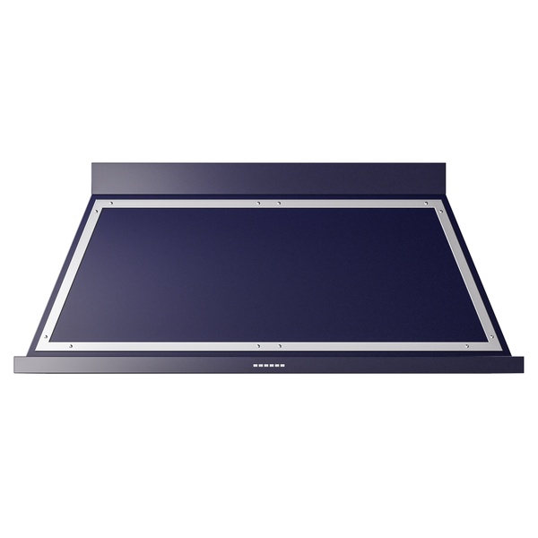 ILVE UANB60MBC Nostalgie II Noblesse 60 inch Range Hood (Midnight Blue, Chrome)