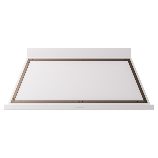 ILVE UANB60WHB Nostalgie II Noblesse 60 inch Range Hood (White, Burnished)