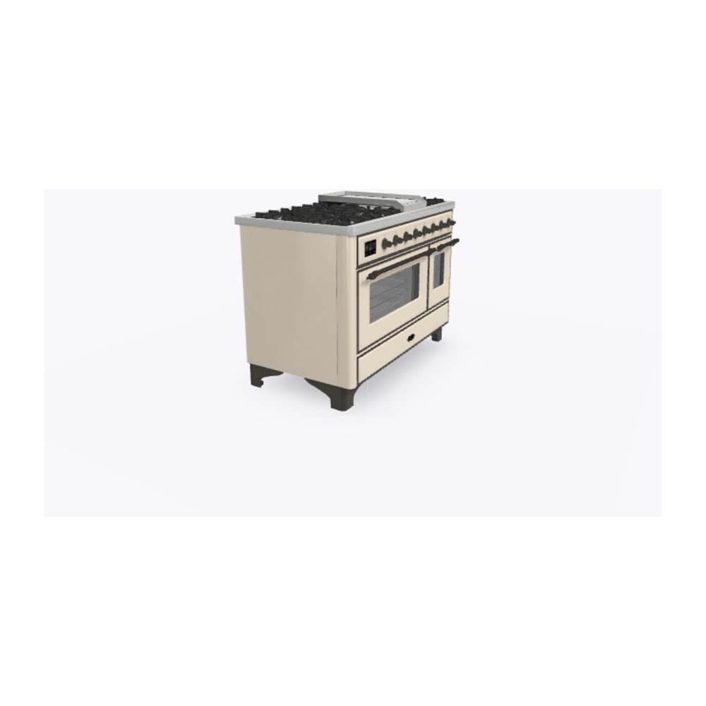 ILVE_UM12FDNS3AWB_Majestic_II_48_Dual_Fuel_Range_Left_Angle