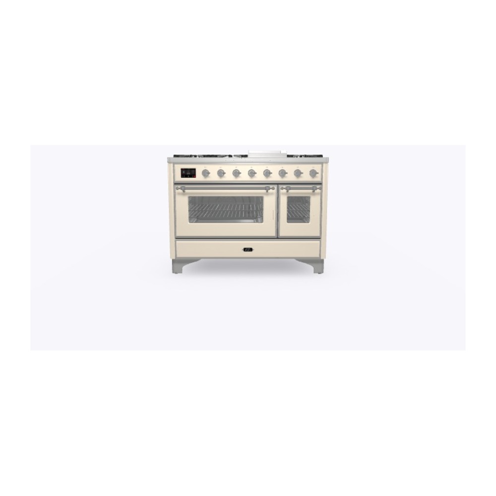 ILVE_UM12FDNS3AWCLP_Majestic_II_48"_Dual_Fuel_Range_Front_View