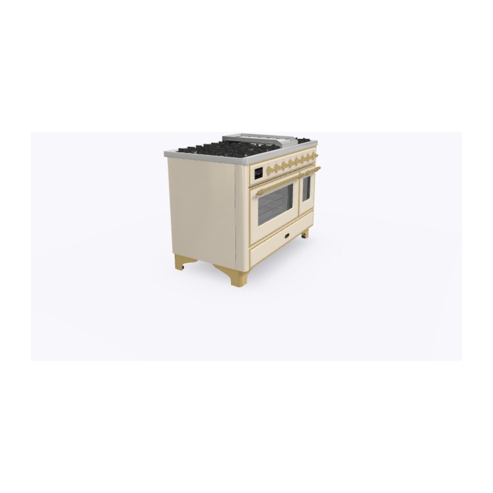 ILVE_UM12FDNS3AWG_Majestic_II_48_Dual_Fuel_Range_Left_Angle
