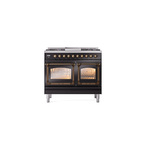 ILVE_UND40FNMPBKBLP_Nostalgie_II_40"_Dual_Fuel_Range_front_view