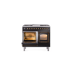 ILVE_UND40FNMPBKBLP_Nostalgie_II_40"_Dual_Fuel_Range_main_oven_door_opened