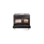 ILVE_UND40FNMPBKBLP_Nostalgie_II_40"_Dual_Fuel_Range_drawer_opened