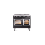 ILVE_UND40FNMPBKCLP_Nostalgie_II_40"_Dual_Fuel_Range_front_view