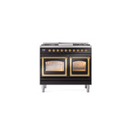 ILVE_UND40FNMPBKGLP_Nostalgie_II_40"_Dual_Fuel_Range_front_view