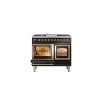 ILVE_UND40FNMPBKGLP_Nostalgie_II_40"_Dual_Fuel_Range_main_oven_door_opened