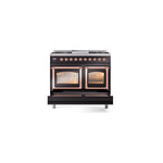 ILVE_UND40FNMPBKP_Nostalgie_II_40"_Dual_Fuel_Range_drawer_opened