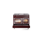 ILVE_UND40FNMPBUC_Nostalgie_II_40"_Dual_Fuel_Range_drawer_opened