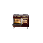 ILVE_UND40FNMPBUG_Nostalgie_II_40"_Dual_Fuel_Range_main_oven_door_opened