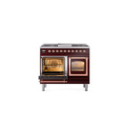 ILVE_UND40FNMPBUP_Nostalgie_II_40"_Dual_Fuel_Range_main_oven_door_opened