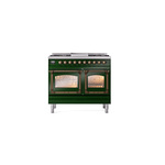 ILVE_UND40FNMPEGB_Nostalgie_II_40"_Dual_Fuel_Range_front_view