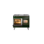 ILVE_UND40FNMPEGB_Nostalgie_II_40"_Dual_Fuel_Range_main_oven_door_opened