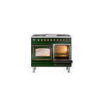 ILVE_UND40FNMPEGB_Nostalgie_II_40"_Dual_Fuel_Range_side_oven_door_opened