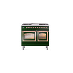 ILVE_UND40FNMPEGPLP_Nostalgie_II_40"_Dual_Fuel_Range_front_view