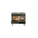 ILVE_UND40FNMPEGPLP_Nostalgie_II_40"_Dual_Fuel_Range_main_oven_door_opened