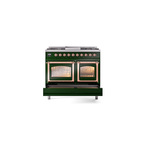 ILVE_UND40FNMPEGPLP_Nostalgie_II_40"_Dual_Fuel_Range_drawer_opened