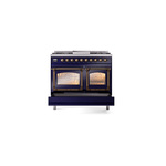 ILVE_UND40FNMPMBB_Nostalgie_II_40"_Dual_Fuel_Range_drawer_opened
