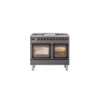 ILVE_UND40FNMPMGBLP_Nostalgie_II_40"_Dual_Fuel_Range_front_view