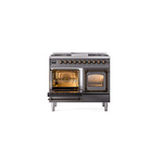 ILVE_UND40FNMPMGBLP_Nostalgie_II_40"_Dual_Fuel_Range_main_oven_door_opened