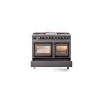 ILVE_UND40FNMPMGBLP_Nostalgie_II_40"_Dual_Fuel_Range_drawer_opened