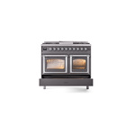 ILVE_UND40FNMPMGC_Nostalgie_II_40"_Dual_Fuel_Range_drawer_opened