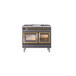 ILVE_UND40FNMPMGGLP_Nostalgie_II_40"_Dual_Fuel_Range_front_view