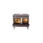 ILVE_UND40FNMPMGP_Nostalgie_II_40"_Dual_Fuel_Range_oven_door_opened