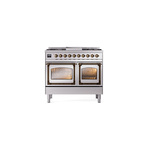 ILVE_UND40FNMPSSBLP_Nostalgie_II_40"_Dual_Fuel_Range_front_view